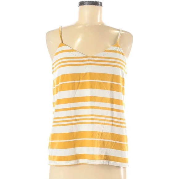 NEW Universal Thread & Co Tank Top Women's Large Squash Stripe Cami Cross Back - Picture 2 of 9